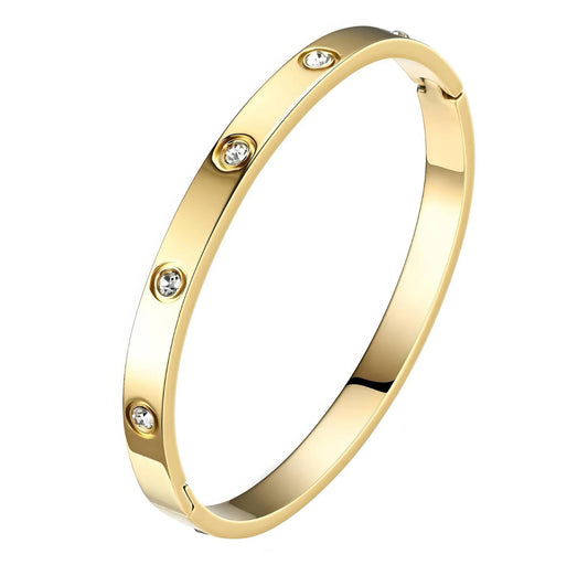 18k gold stainless steel bracelet