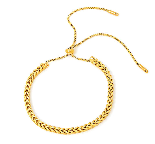 18K gold plated stainless steel bracelet